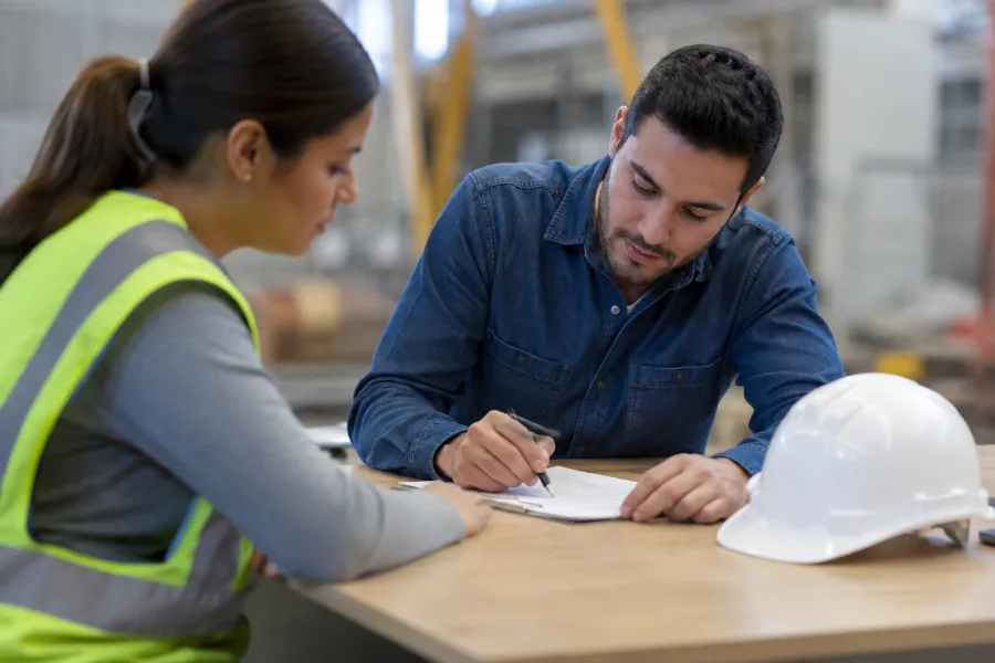 Persona certificando sus competencias laborales